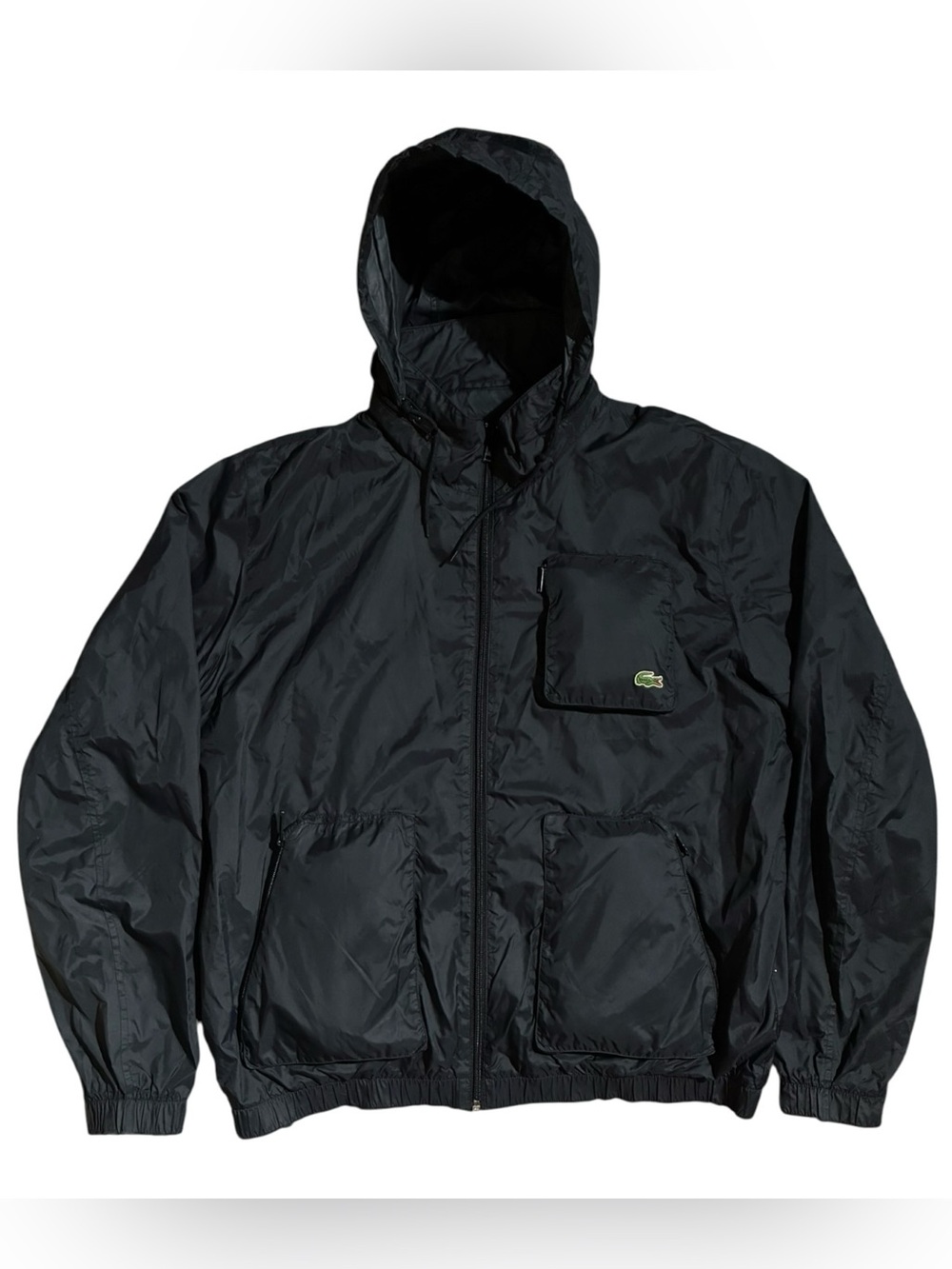 Lacoste Utility Windbreaker Jacket Black